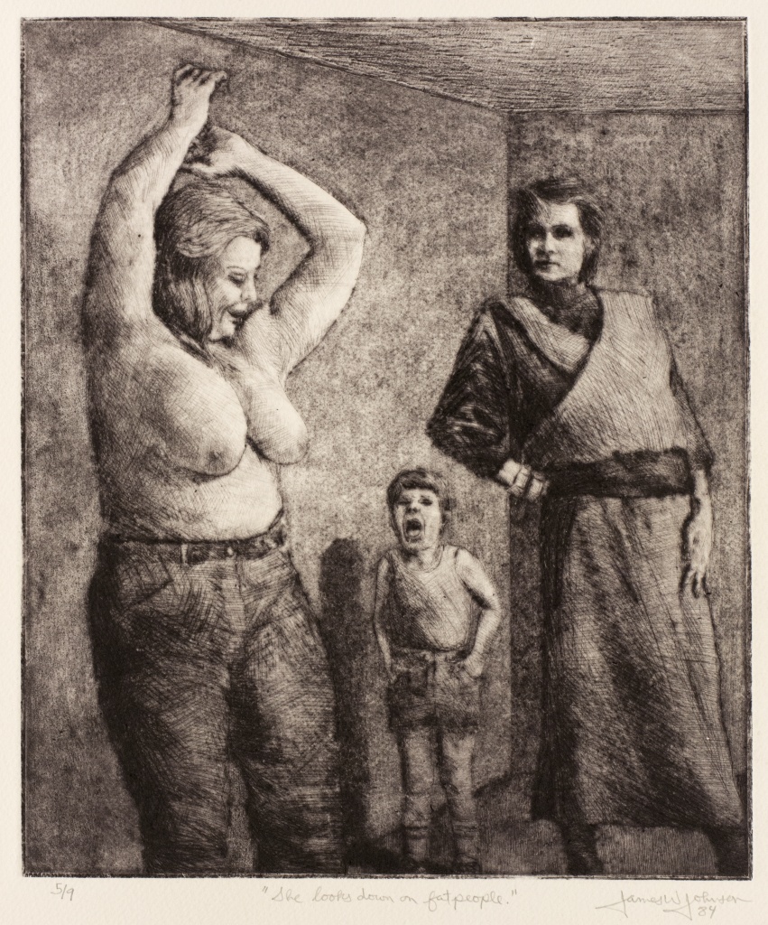 She looks down on fat people